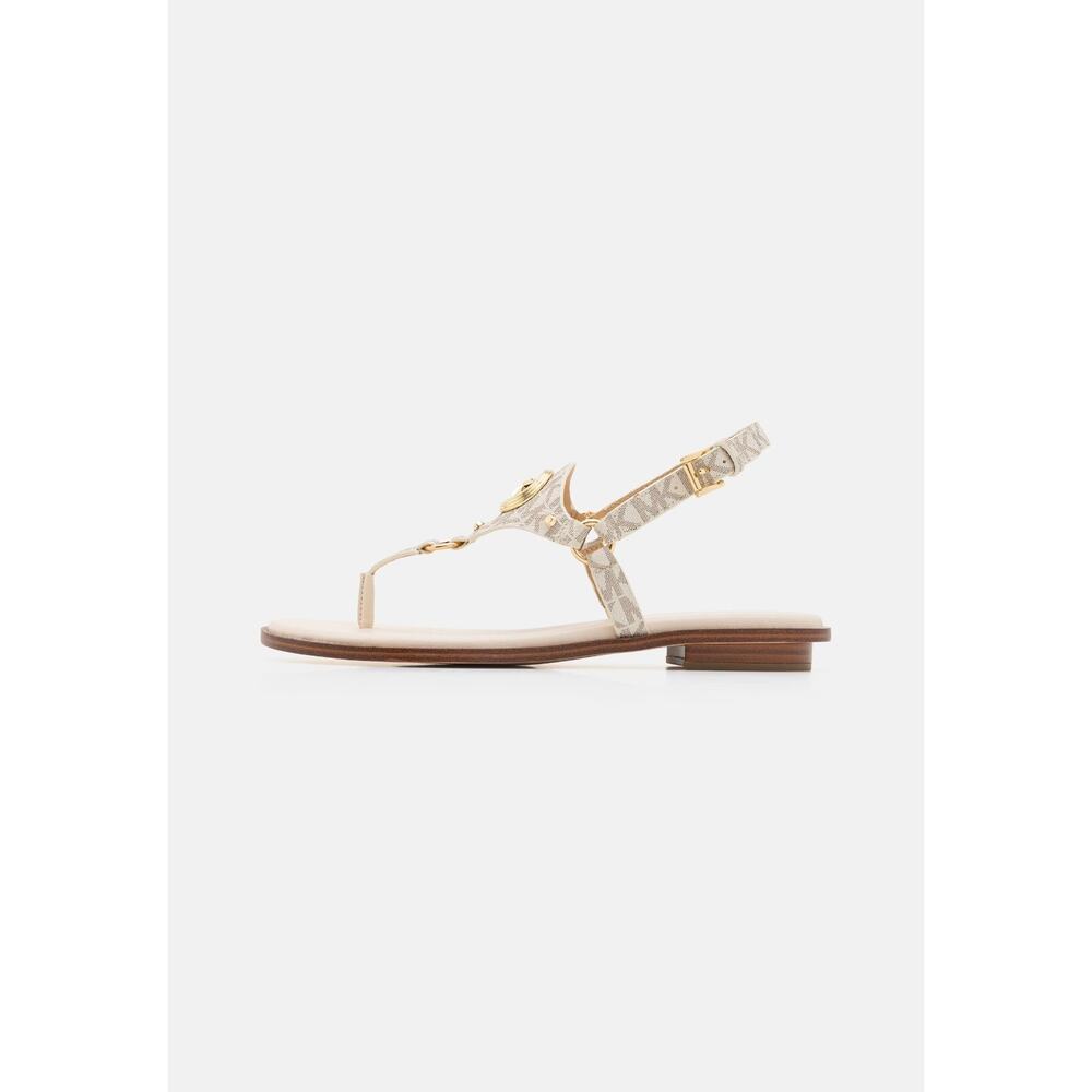 Michael Kors Women's Conway T-Strap Sandals, White Size 8.5M - Picture 4 of 5